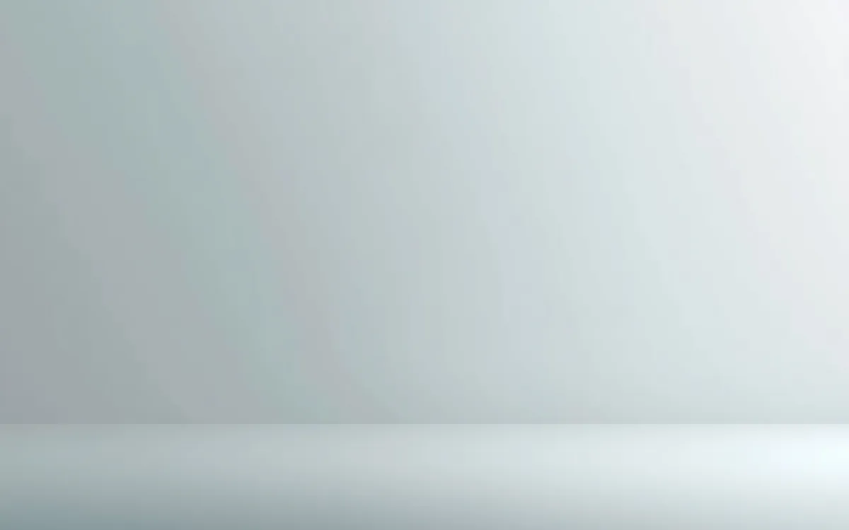 Plano de fundo cinza claro com piso mais escuro.